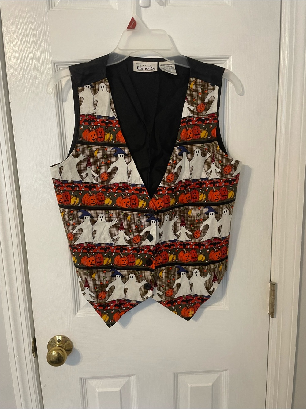 Vintage Basic Editions Halloween Ghost, Pumpkin, Trick or Treating Vest